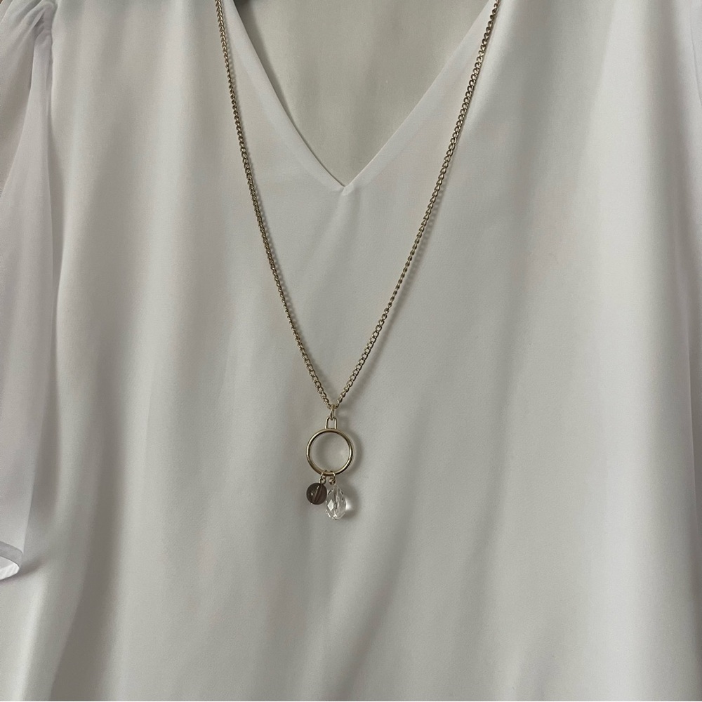 JM Collection White V-Neck Blouse XXL - Picture 5 of 11